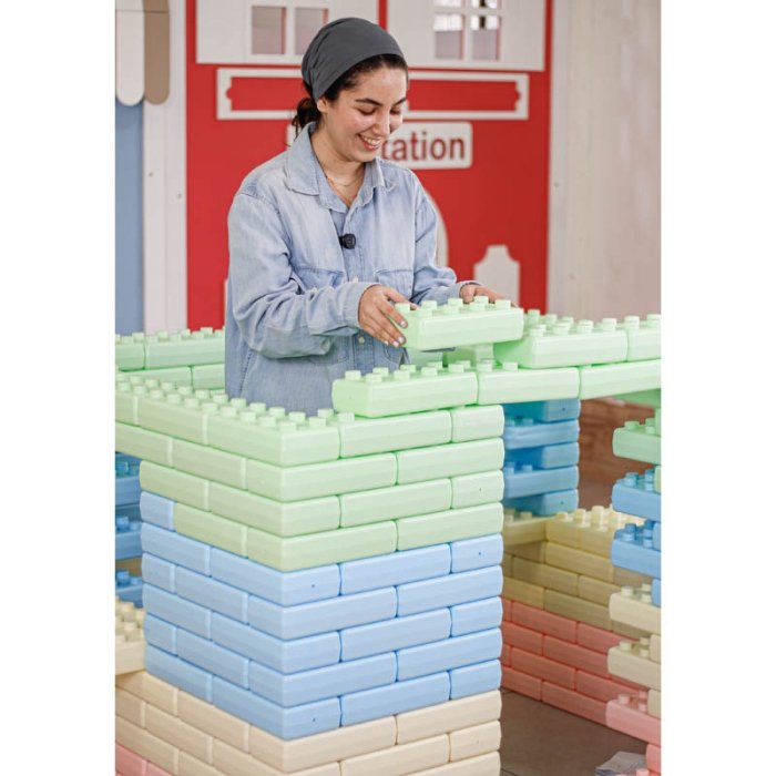 بلوک خانه سازی 60 عددی پاستلی کد 6999536