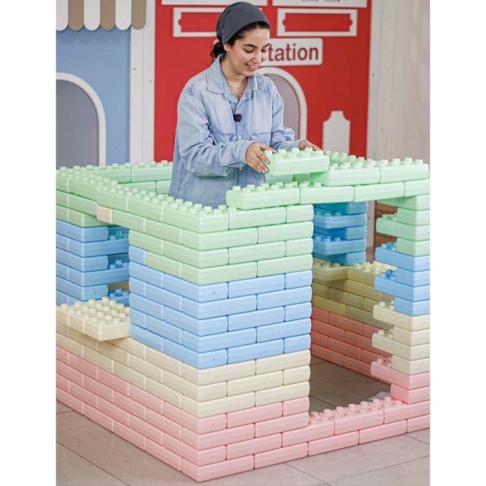 بلوک خانه سازی 60 عددی پاستلی کد 6999536