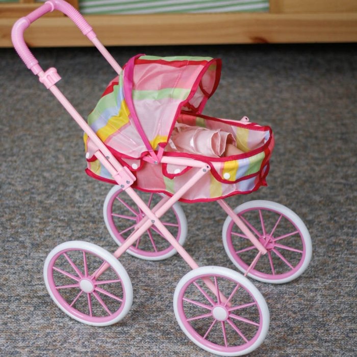 کالسکه عروسک سایبان دار رنگین کمانی کد P/DH30/A