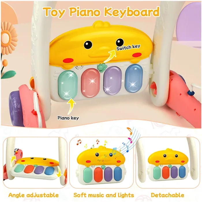 واکر و فرش بازی موزیکال کودک 2 در 1 کد ZY1668085