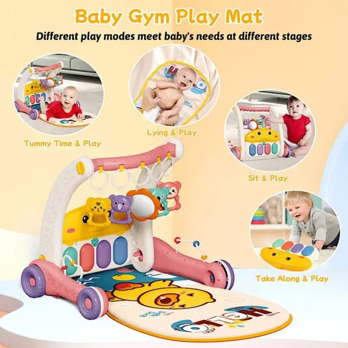 واکر و فرش بازی موزیکال کودک 2 در 1 کد ZY1668085