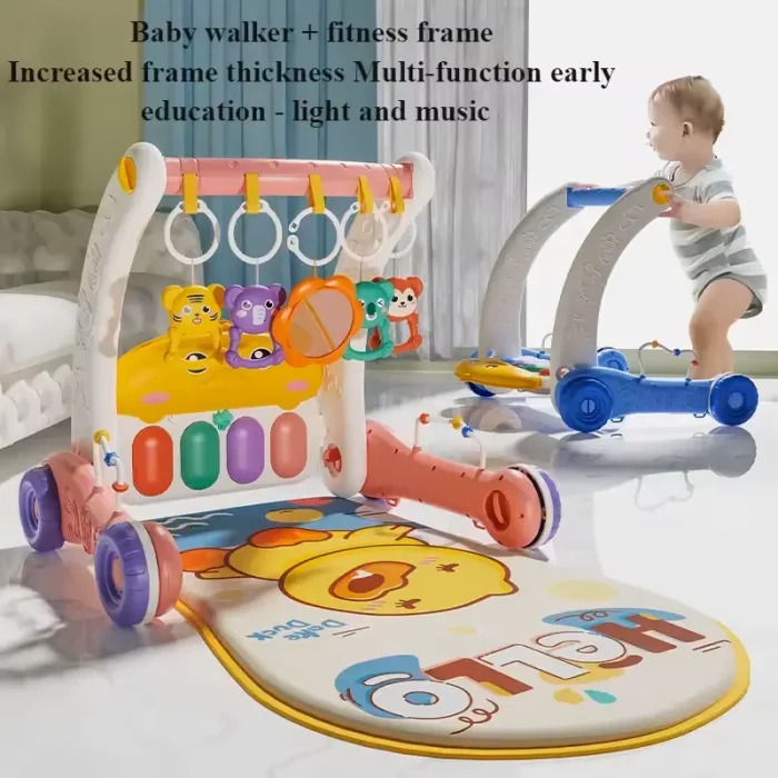 واکر و فرش بازی موزیکال کودک 2 در 1 کد ZY1668085