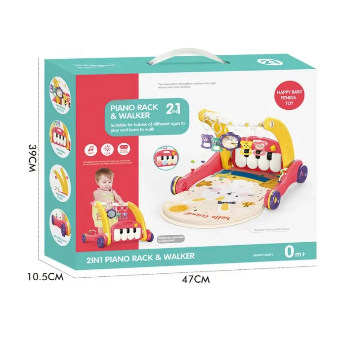 واکر و فرش بازی موزیکال کودک 2 در 1 کد ZY1655503