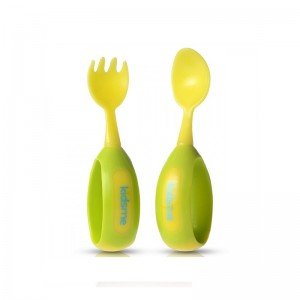 قاشق و چنگال سبز  Kidsme مدل 9853