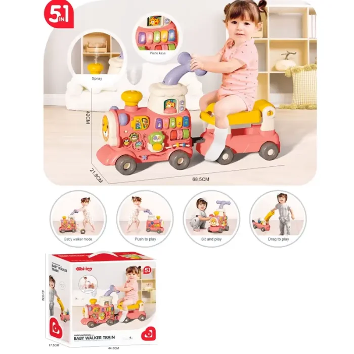 واکر چندکاره موزیکال طرح قطار کد ZY1851084