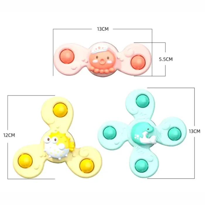 اسپینر چسبونکی 3 عددی مدل حیوانات دریایی کد 908887