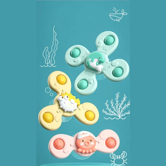 اسپینر چسبونکی 3 عددی مدل حیوانات دریایی کد 908887