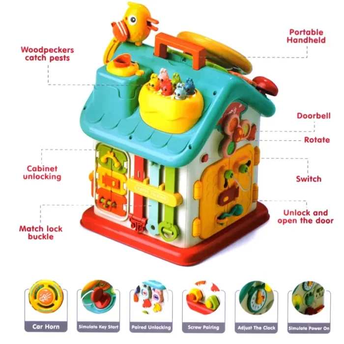 اسباب بازی مکعب هوش طرح خانه کد ZY1800407