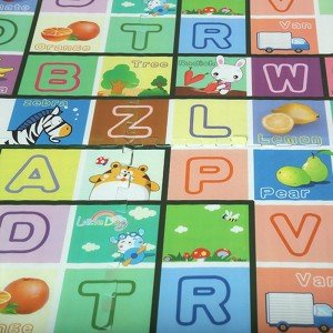 کفپوش کودک فومی دورو طرح میوه و حیوانات مدل 3189