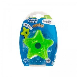 دندانگیر مایع دار نوزاد طرح ستاره سبز آبی  Tommee Tippee مدل 43621230