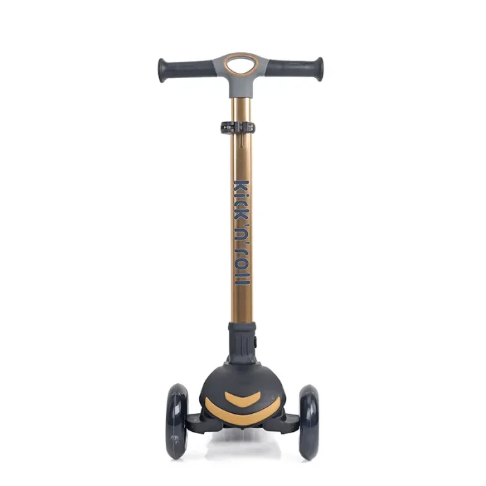 اسکوتر کودک تاشو کیک اند رول Kick and roll Scooter رنگ مشکی طلایی کد P/S6/ME