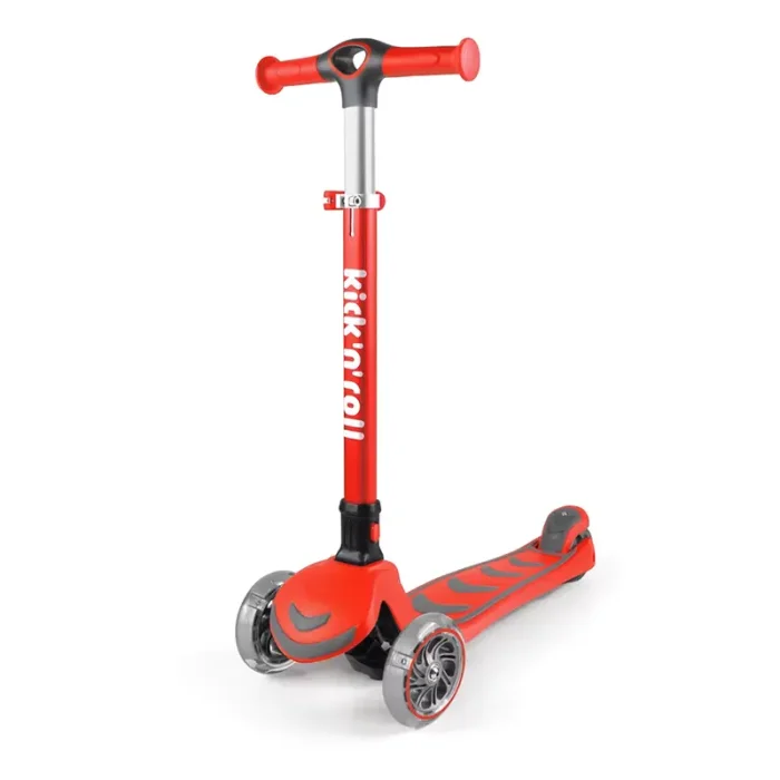 اسکوتر کودک تاشو کیک اند رول Kick and roll Scooter رنگ قرمز کد P/S6/GH