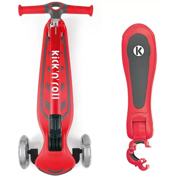 اسکوتر کودک تاشو کیک اند رول Kick and roll Scooter رنگ قرمز کد P/S6 2in1/GH