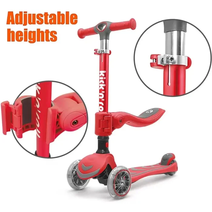 اسکوتر کودک تاشو کیک اند رول Kick and roll Scooter رنگ سبز کد P/S6/SA