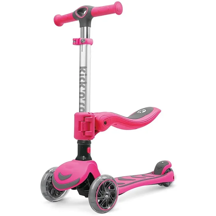 اسکوتر کودک تاشو کیک اند رول Kick and roll Scooter رنگ صورتی کد P/S6 2in1/SU