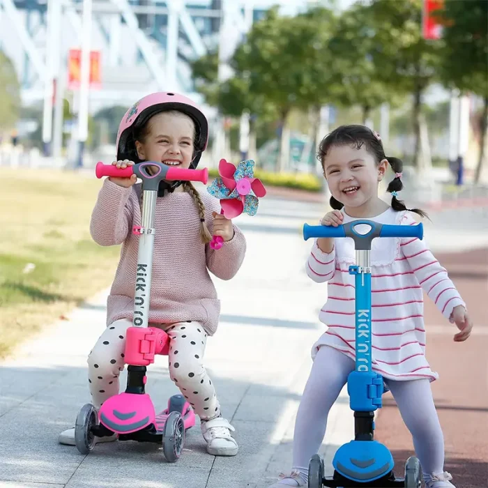 اسکوتر کودک تاشو کیک اند رول Kick and roll Scooter رنگ صورتی کد P/S6 2in1/SU