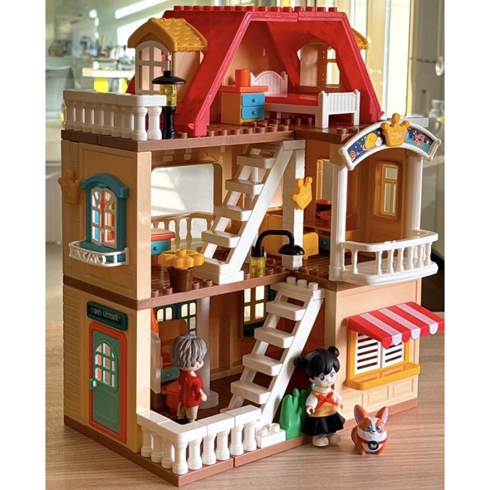 لگو خانه عروسکی 186 تکه فیلو FEELO GENIUS ARCHITECT کد 1801