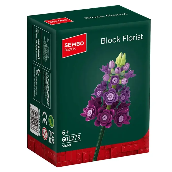 لگو آیکون مدل گل شاخه ای 160 تکه مدل بنفشه کد 601279