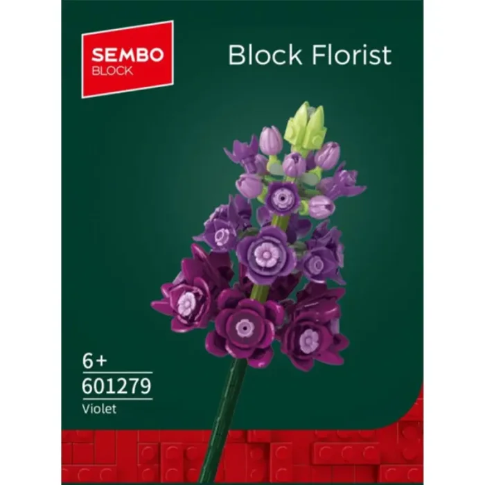 لگو آیکون مدل گل شاخه ای 160 تکه مدل بنفشه کد 601279