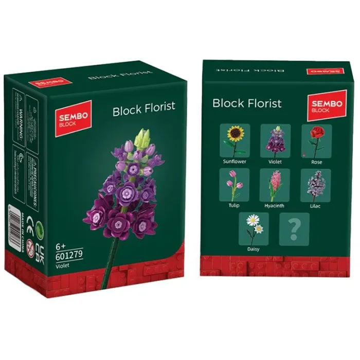 لگو آیکون مدل گل شاخه ای 160 تکه مدل بنفشه کد 601279