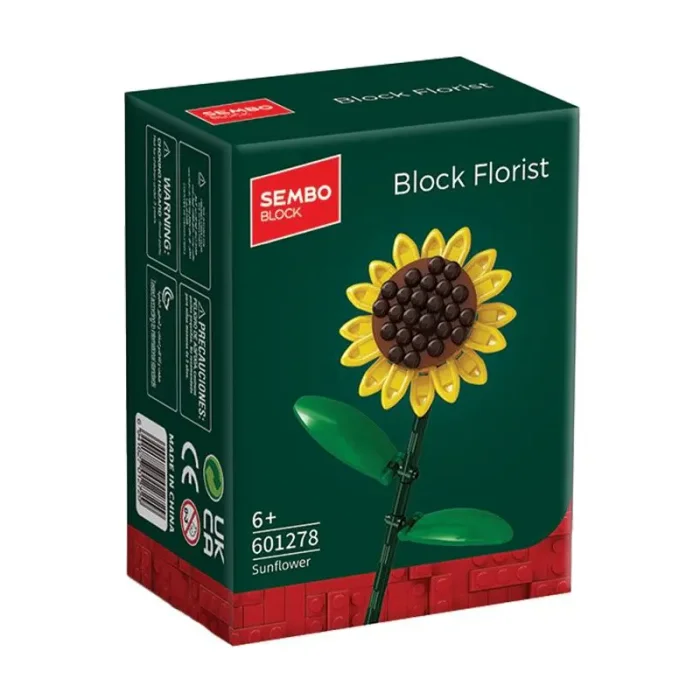 لگو آیکون مدل گل شاخه ای 96 تکه مدل آفتابگردان کد 601278