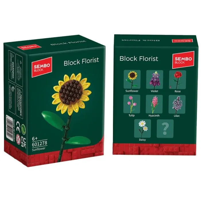 لگو آیکون مدل گل شاخه ای 96 تکه مدل آفتابگردان کد 601278