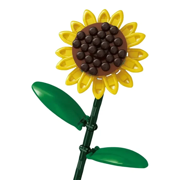 لگو آیکون مدل گل شاخه ای 96 تکه مدل آفتابگردان کد 601278