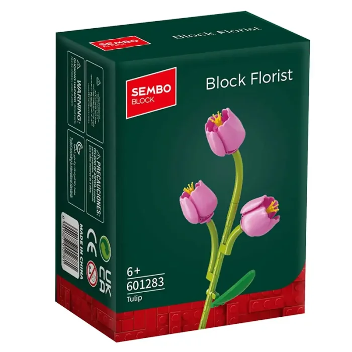 لگو آیکون مدل گل شاخه ای 69 تکه مدل لاله کد 601283