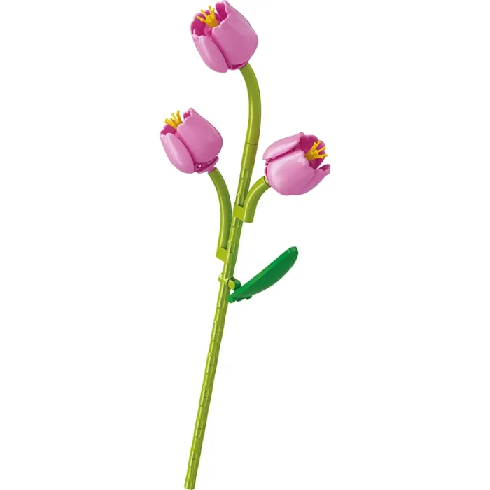 لگو آیکون مدل گل شاخه ای 69 تکه مدل لاله کد 601283