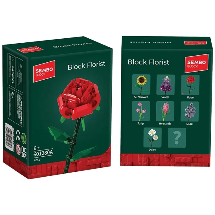 لگو آیکون مدل گل شاخه ای 95 تکه مدل رز کد 601280A