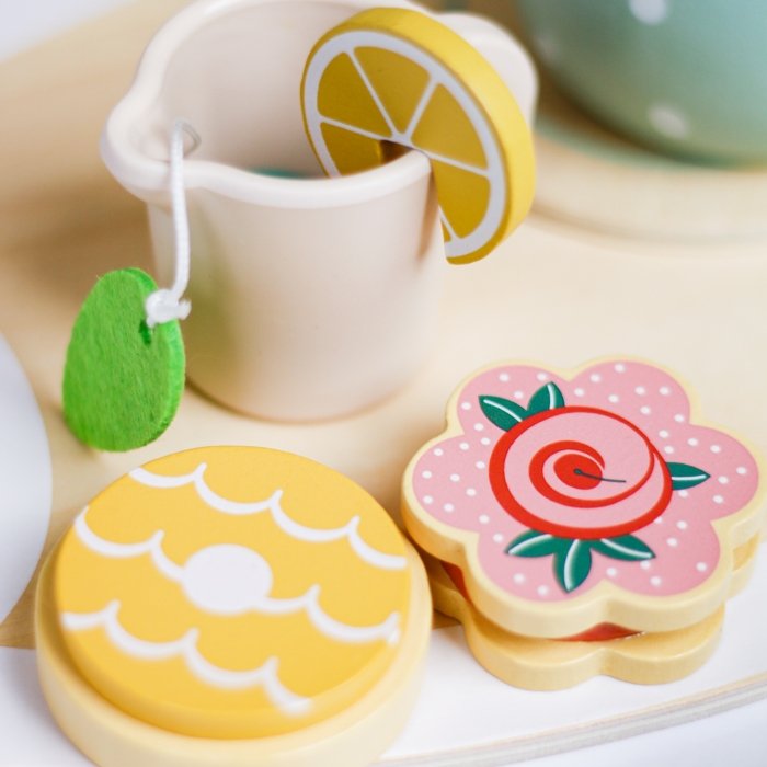 اسباب بازی ست چای خوری چوبی 15 تکه کد 0145