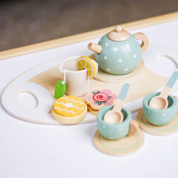 اسباب بازی ست چای خوری چوبی 15 تکه کد 0145