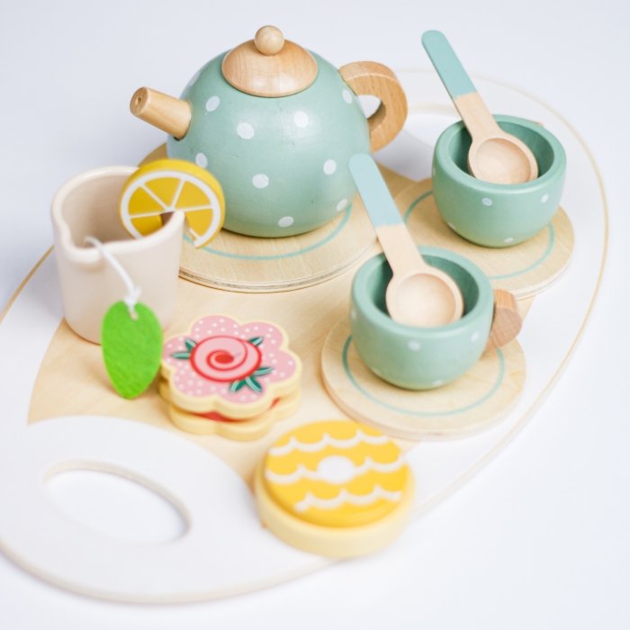 اسباب بازی ست چای خوری چوبی 15 تکه کد 0145