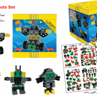 بلوك 84 تكه پيشرفته robot set  كد 52070