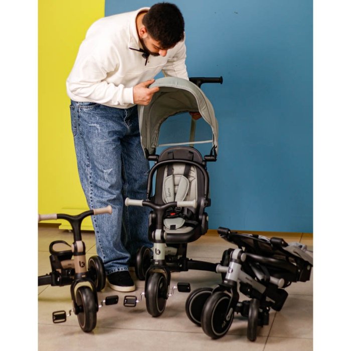 سه چرخه کودک 8 در 1 کیکابو مدل آلوما  Kikkaboo Aluma کد 2231