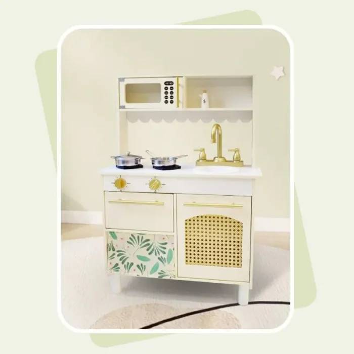 آشپزخانه چوبی کودک طرح ایکیا رنگ سفید کد 6154097