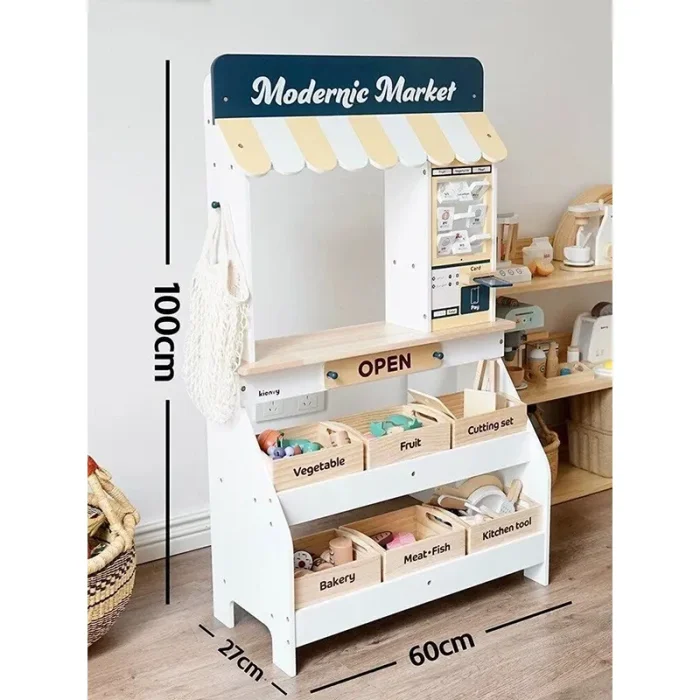 اسباب بازی استند سوپرمارکت چوبی کد KMLJ2406151