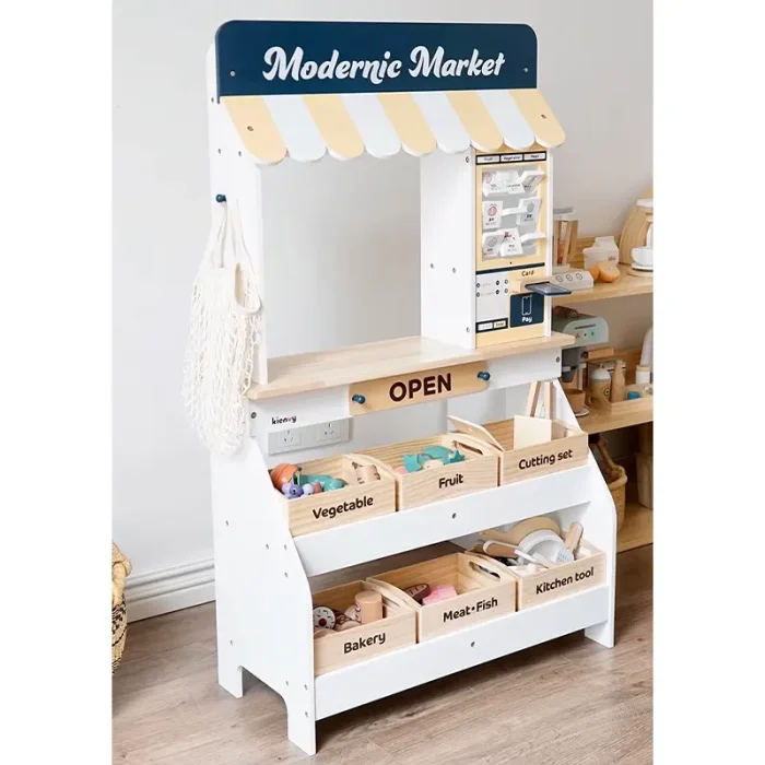 اسباب بازی استند سوپرمارکت چوبی کد KMLJ2406151