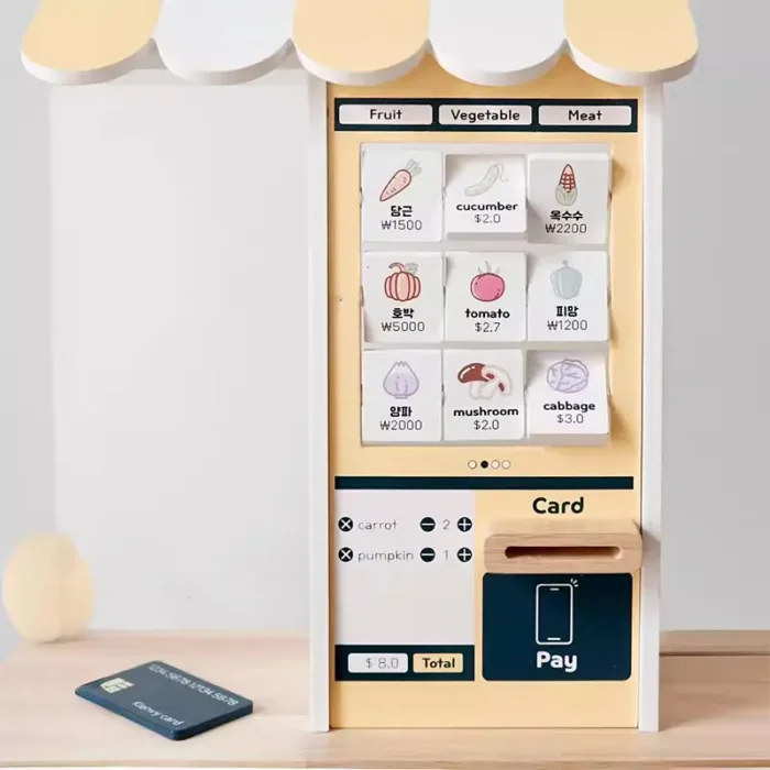 اسباب بازی استند سوپرمارکت چوبی کد KMLJ2406151