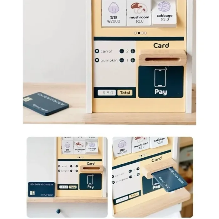 اسباب بازی استند سوپرمارکت چوبی کد KMLJ2406151