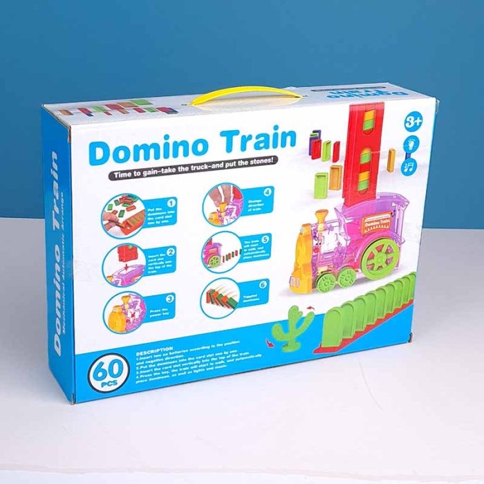 اسباب بازی قطار دومینو ساز 60 عددی کد GD6004