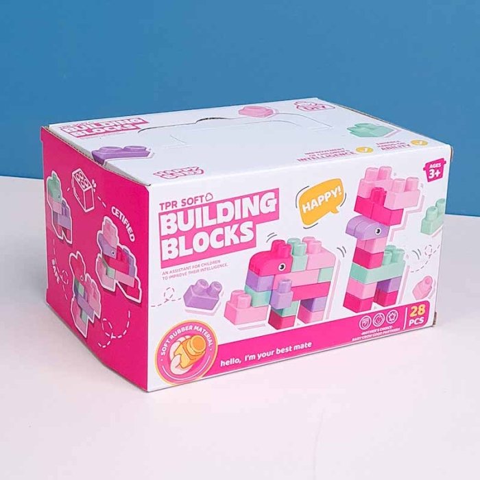 اسباب بازی آجره  نرم 28 تکه کد 661967