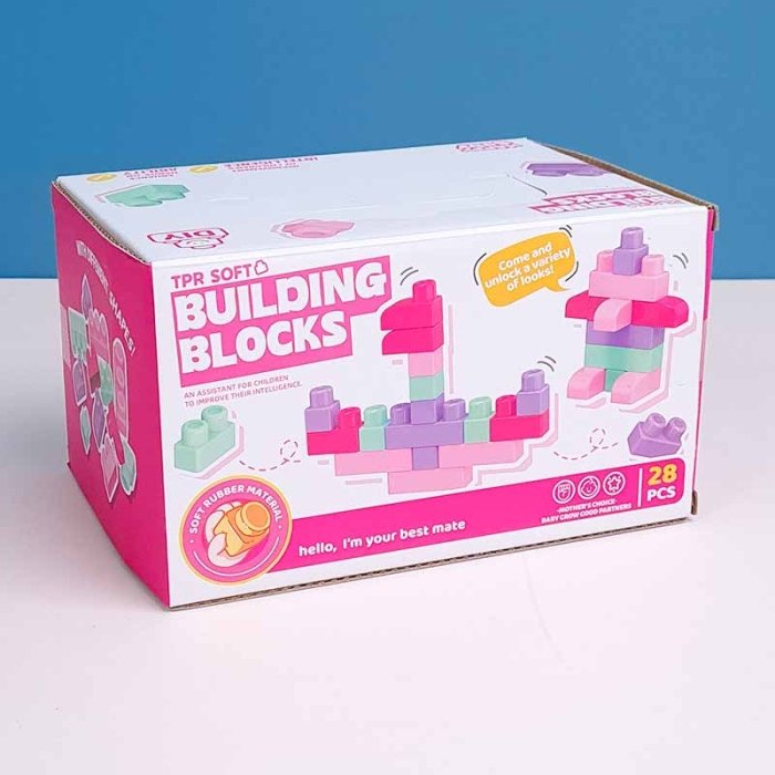 اسباب بازی آجره  نرم 28 تکه کد 661967