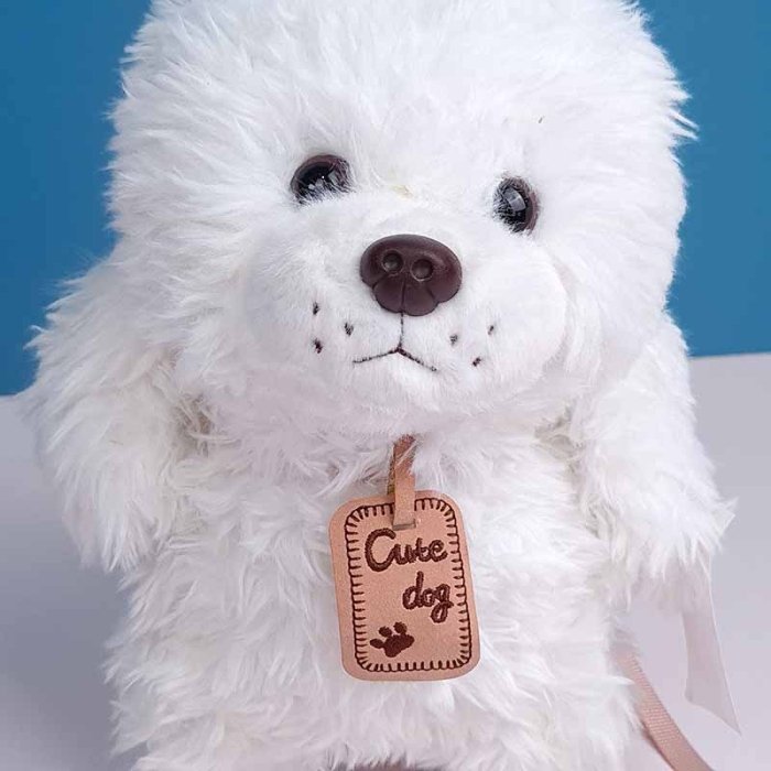 عروسک سگ پولیشی سفید کد 666217