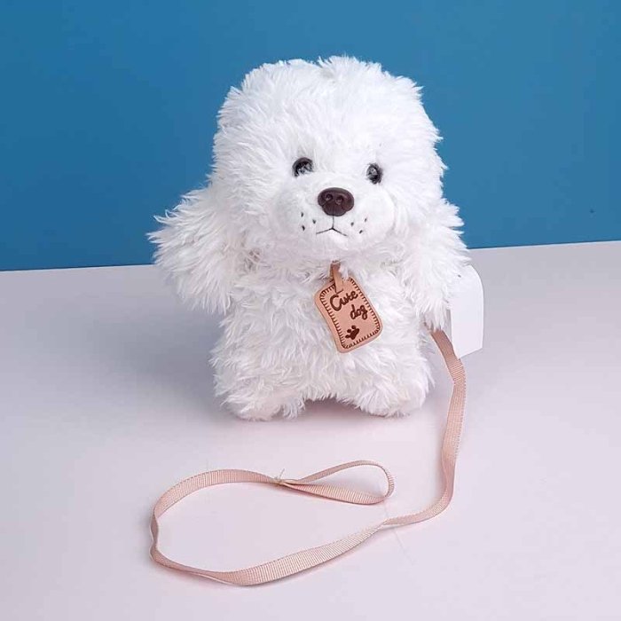 عروسک سگ پولیشی سفید کد 666217