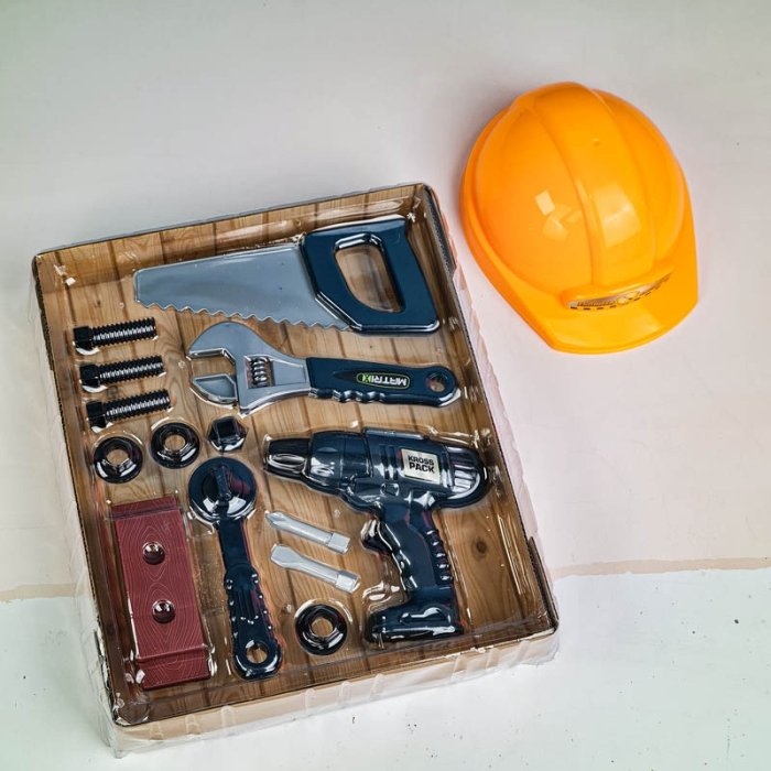 ست ابزار 15 تکه با کلاه ایمنی کد MT23