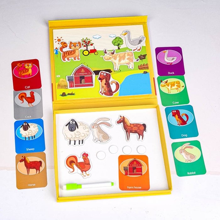 کتاب مگنتی پازلی مدل مزرعه کد 7143599