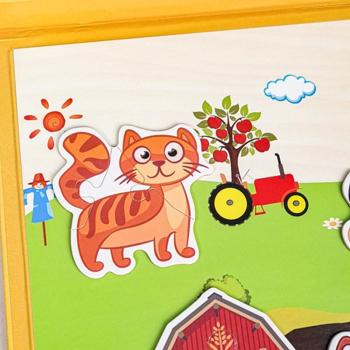 کتاب مگنتی پازلی مدل مزرعه کد 7143599