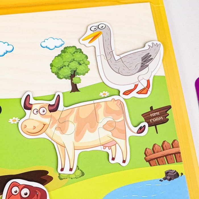 کتاب مگنتی پازلی مدل مزرعه کد 7143599