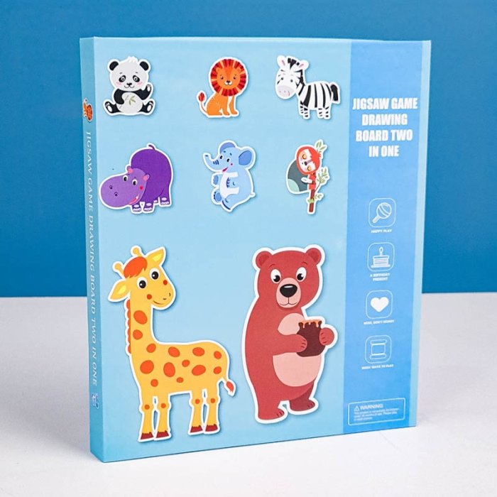 کتاب مگنتی پازلی مدل حیوانات جنگل کد 7143600